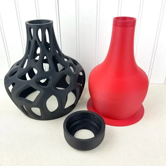 Sculptural Table Lamp, Slime Table Lamp, Desk Lamp and Shade, Bedside Lamp - Picture 8 of 10